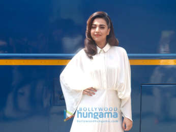 Cast of Veere Di Weedling snapped outside a studio