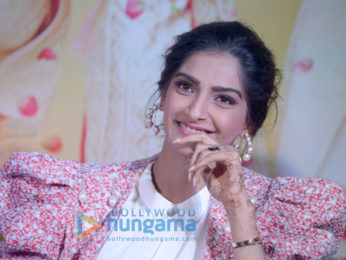 Cast of the film Veere Di Wedding snapped attend a press meet