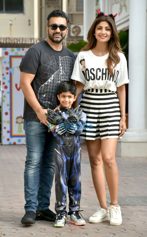 celebs grace shilpa shettys son viaans birthday party at their residence in juhu 1
