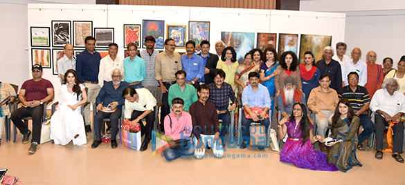 celebs grace unveiling of sanjay chhels first painting exhibition man the moon my abstract journey at jehangir art gallery 2