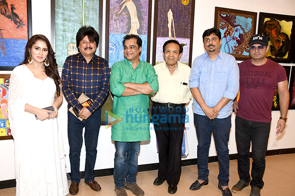 celebs grace unveiling of sanjay chhels first painting exhibition man the moon my abstract journey at jehangir art gallery 5