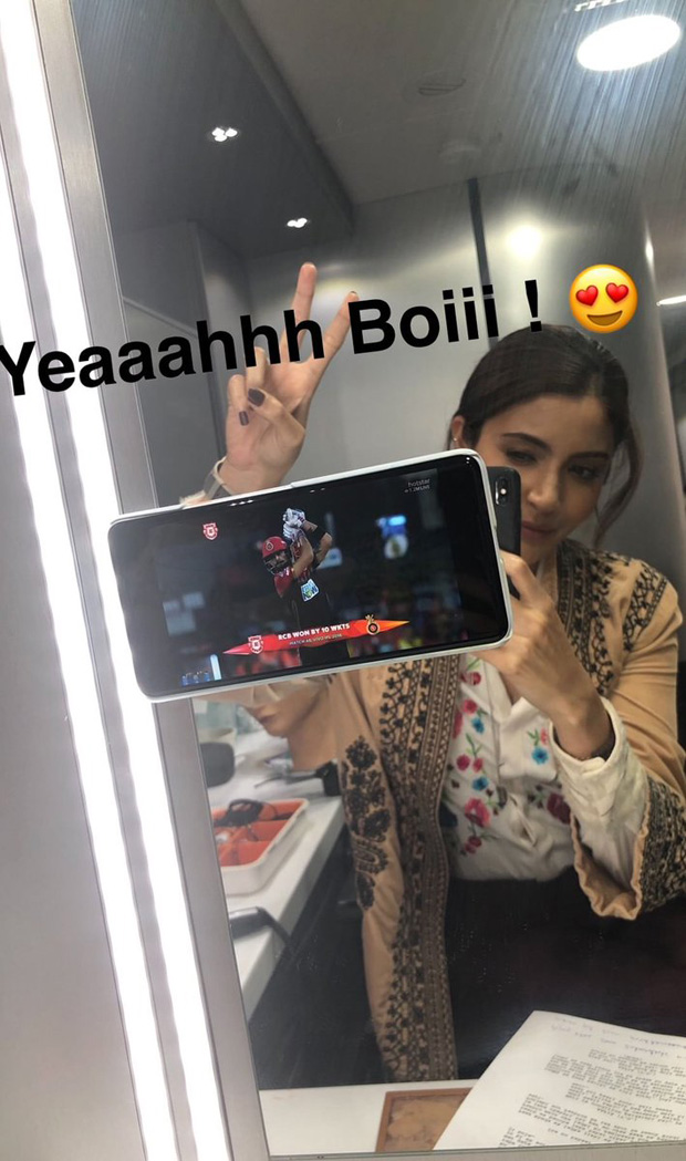 Couple Goals Much! Wifey Anushka Sharma happily cheers for hubby Virat Kohli on the sets of Zero