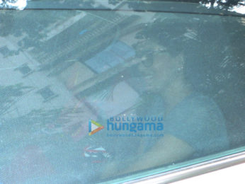 Daniel Weber and Sunny Leone snapped with their daughter at their new apartment in Juhu