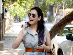 Dia Mirza snapped at BBlunt salon