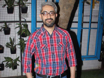 Diana Penty, John Abraham and Abhishek Sharma snapped doing media interactions for their film Parmanu at Bombay Adda