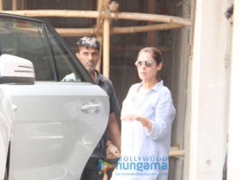Dimple Kapadia snapped outside a clinic in Bandra