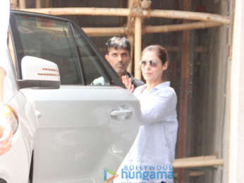 Dimple Kapadia snapped outside a clinic in Bandra