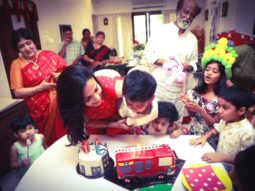 Here’s how Rajinikanth celebrated the birthday of his grandson Ved with his daughters and son-in-law Dhanush