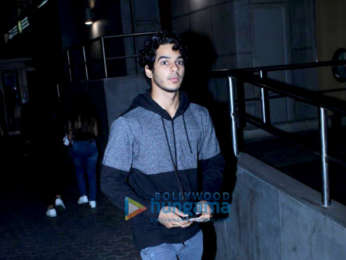 Ishaan Khatter snapped with his mother Neelima Azeem at PVR Icon