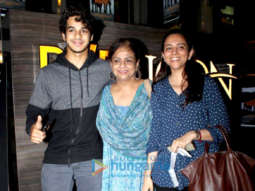 Ishaan Khatter snapped with his mother Neelima Azeem at PVR Icon
