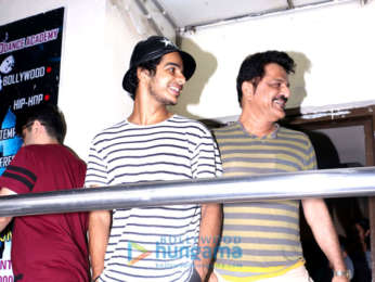 Ishaan Khatter spotted with Rajesh Khattar