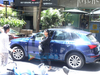 Nimrat Kaur and Ishaan Khatter with his friend at Kitchen Garden