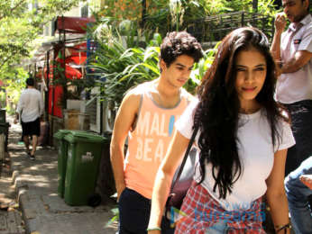 Nimrat Kaur, Ishaan Khatter and Malavika Mohanan at The Kitchen Garden