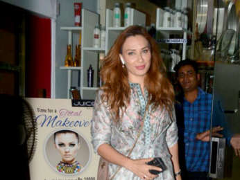 Iulia Vantur spotted at Juice salon in Bandra
