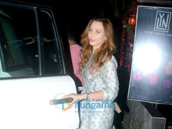 Iulia Vantur spotted at Juice salon in Bandra