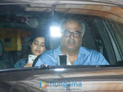 Janhvi Kapoor, Boney Kapoor spotted at Arjun Kapoor’s residence in Juhu