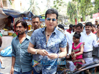 Jeetendra spotted at a temple in Juhu