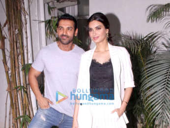 John Abraham and Diana Penty promote their film Parmanu - The Story of Pokhran in Bandra