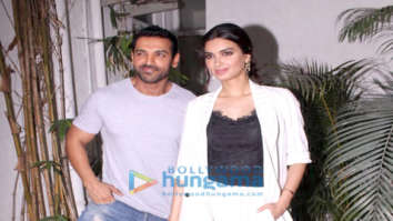 John Abraham and Diana Penty promote their film Parmanu – The Story of Pokhran in Bandra
