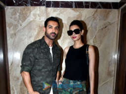 John Abraham and Diana Penty snapped at Lower Parel