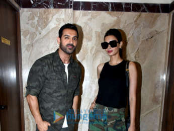 John Abraham and Diana Penty snapped at Lower Parel