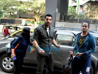 John Abraham and Diana Penty snapped at Lower Parel