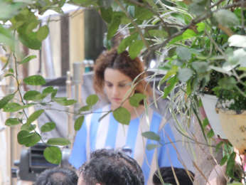 Kangana Ranaut, Amyra Dastur and Rajkummar Rao on location of Mental Hai Kya
