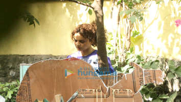 Kangana Ranaut, Amyra Dastur and Rajkummar Rao on location of Mental Hai Kya