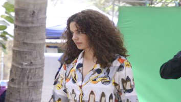 Kangana Ranaut and Amyra Dastur spotted on location in Bandra