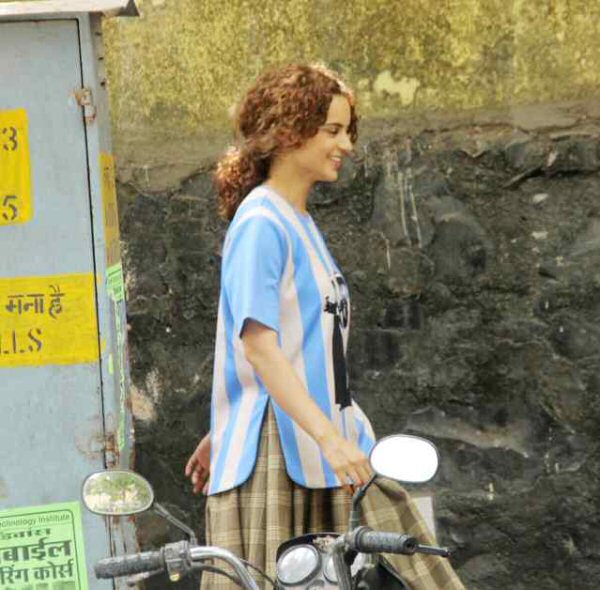 On The Sets: Kangana Ranaut flaunts her QUIRKY AVATARS on the first day shoot of Mental Hai Kya 