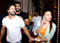 Karan Johar, Jacqueline Fernandez, Arjun Kapoor and others spotted at Sonam Kapoor's house in Juhu
