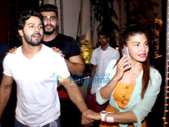 Karan Johar, Jacqueline Fernandez, Arjun Kapoor and others spotted at Sonam Kapoor's house in Juhu