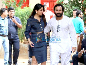 Kareena Kapoor Khan & Saif Ali Khan snapped at Mehboob studio in Bandra
