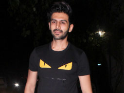 Actors Kartik Aaryan & Taapsee Pannu @Special Screening of Big B’s ‘102 Not Out’ at YRF Studios