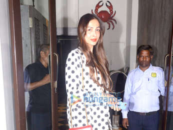 Malaika Arora and Aditi Govitrikar spotted at Bastian in Bandra