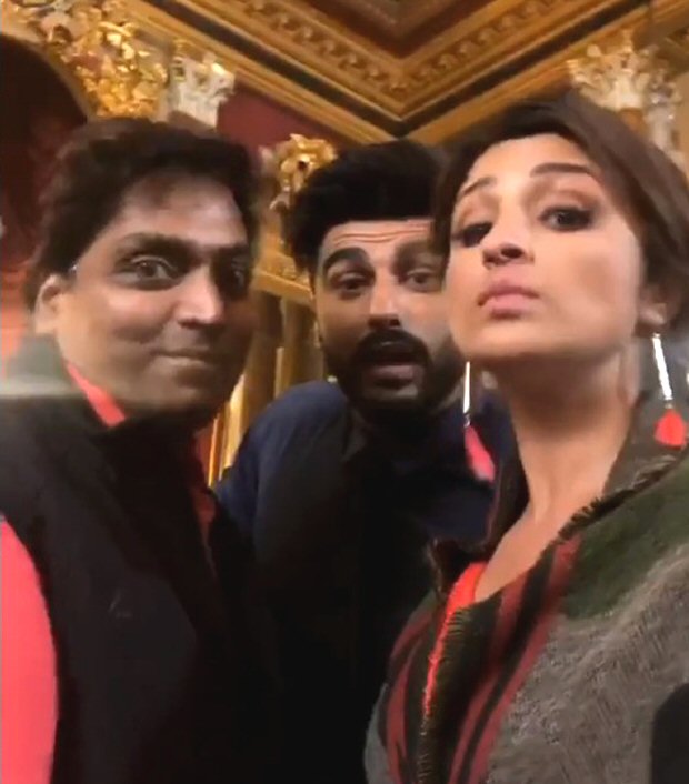 NAMASTE ENGLAND: Parineeti Chopra and Arjun Kapoor gear up for a song shoot in London with 'Namaste Headshake' NAMASTE ENGLAND: Parineeti Chopra and Arjun Kapoor gear up for a song shoot in London with 'Namaste Headshake'