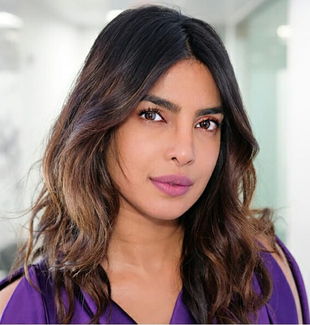 Priyanka Chopra flaunts signature matte pink lips and textured waves