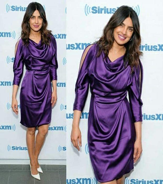 Priyanka Chopra in Vivienne Westwood dress and Louboutin heels