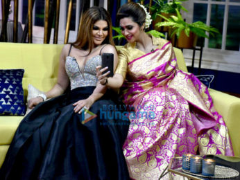 Rakhi Sawant, Arshi Khan and Eijaz Khan shoot for the show JuzzBaatt