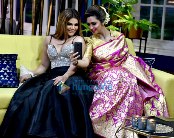 Rakhi Sawant, Arshi Khan and Eijaz Khan shoot for the show JuzzBaatt Rakhi Sawant, Arshi Khan and Eijaz Khan shoot for the show JuzzBaatt