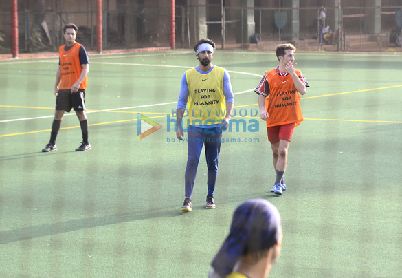 ranbir kapoor abhishek bachchan and others snapped during a football match 2