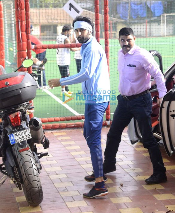 ranbir kapoor abhishek bachchan and others snapped during a football match 5