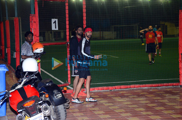 Ranbir Kapoor, Abhishek Bachchan snapped during a soccer match in Bandra