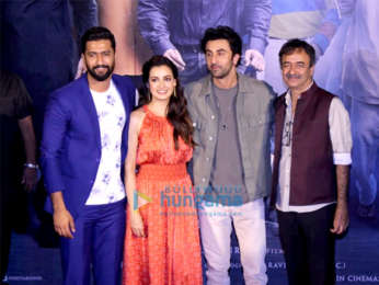 Ranbir Kapoor, Sonam Kapoor, Rajkumar Hirani, Vidhu Vinod Chopra snapped at the trailer launch of Sanju