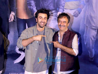 Ranbir Kapoor, Sonam Kapoor, Rajkumar Hirani, Vidhu Vinod Chopra snapped at the trailer launch of Sanju