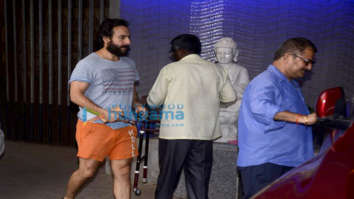 Saif Ali Khan spotted at a clinic in Bandra