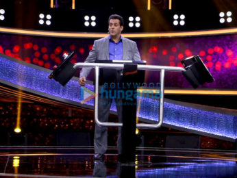 Salman Khan snapped attending the Dus Ka Dum press meet