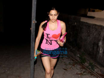 Sara Ali Khan snapped outside her Yoga classes