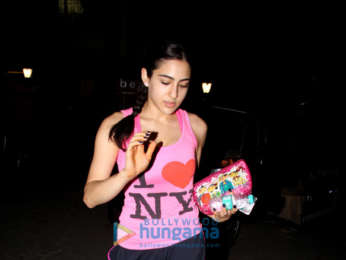 Sara Ali Khan snapped outside her Yoga classes
