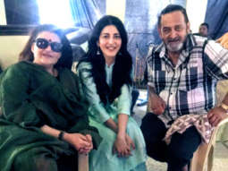 Sarika visits daughter Shruti Haasan on the sets of her next film by Mahesh Manjrekar